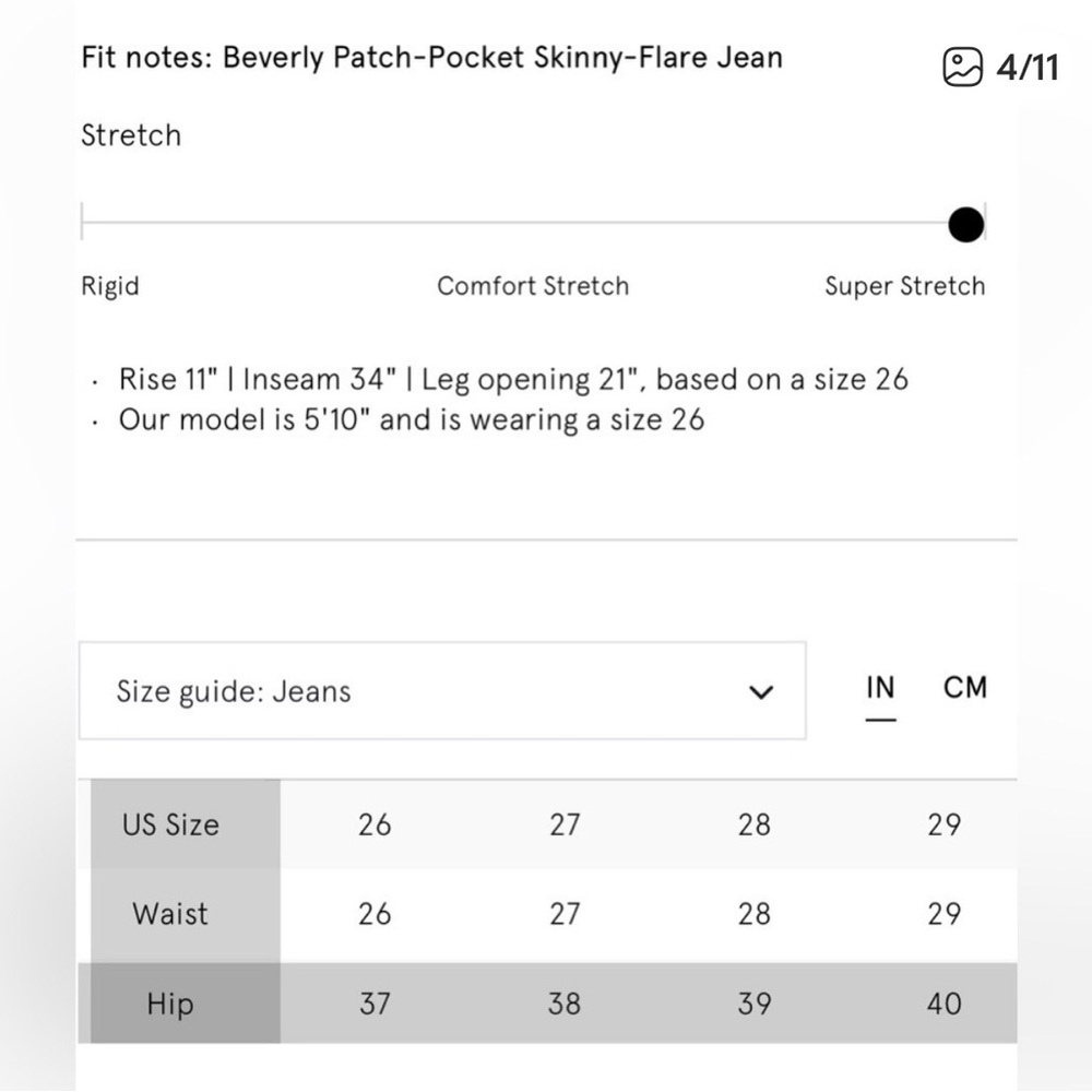 Veronica Beard Beverly Skinny Flare Patch Pocket Jeans - Picture 2 of 7